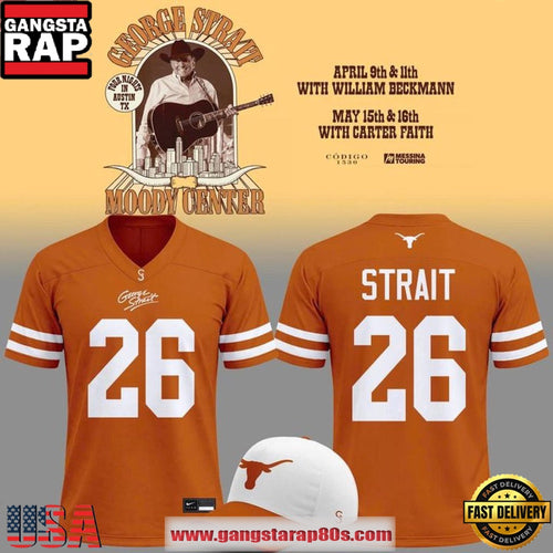 Texas Longhorns x George Strait Tour 2026 Limited Edition Football Jersey