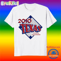 Texas Rangers 2010 World Champions Back to Back T Shirt