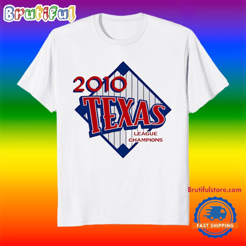 Texas Rangers 2010 World Champions Back to Back T Shirt
