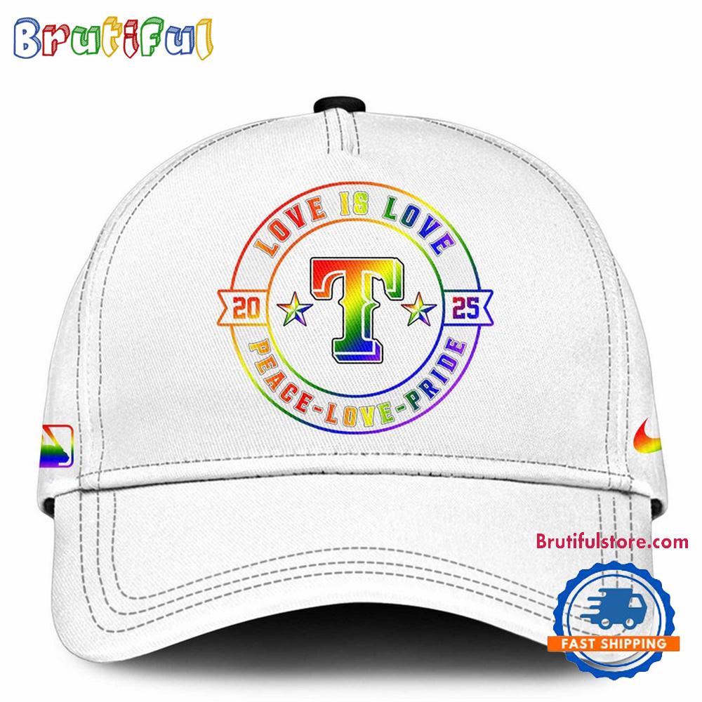 Texas Rangers 2025 Happy Pride Month Limited Edition Baseball Cap