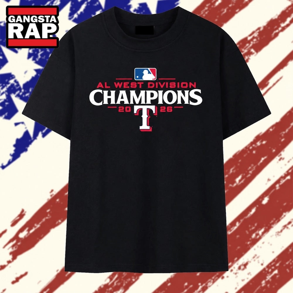 Texas Rangers AL West Division Champions 2026 MLB Baseball Graphic T Shirt
