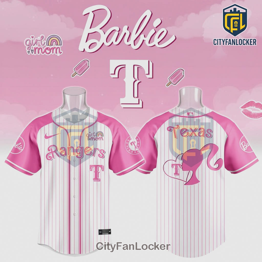 Texas Rangers Barbie Limited Edition Baseball Jersey