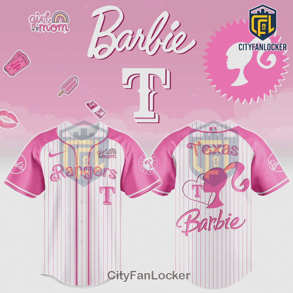 Texas Rangers Barbie Limited Edition Baseball Jersey