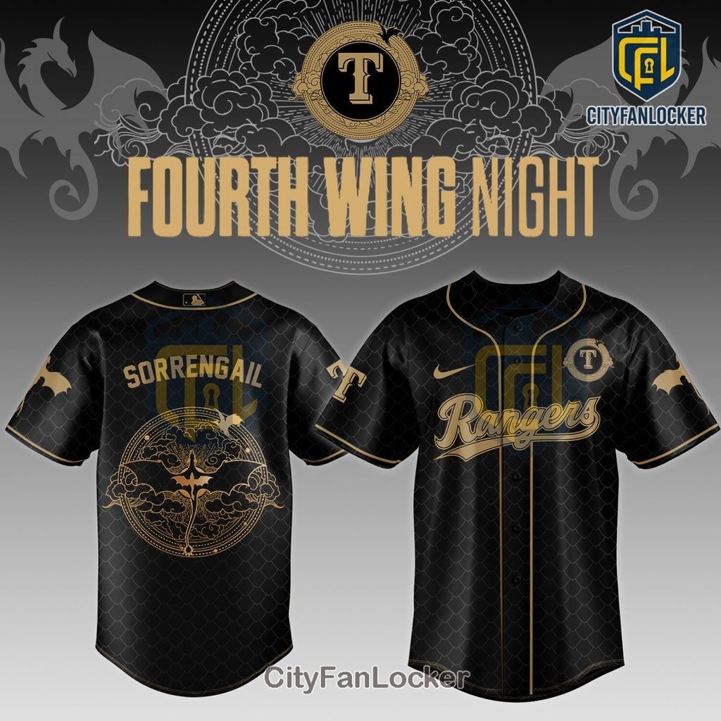 Texas Rangers Fourth Wing Night 2026 Baseball Jersey