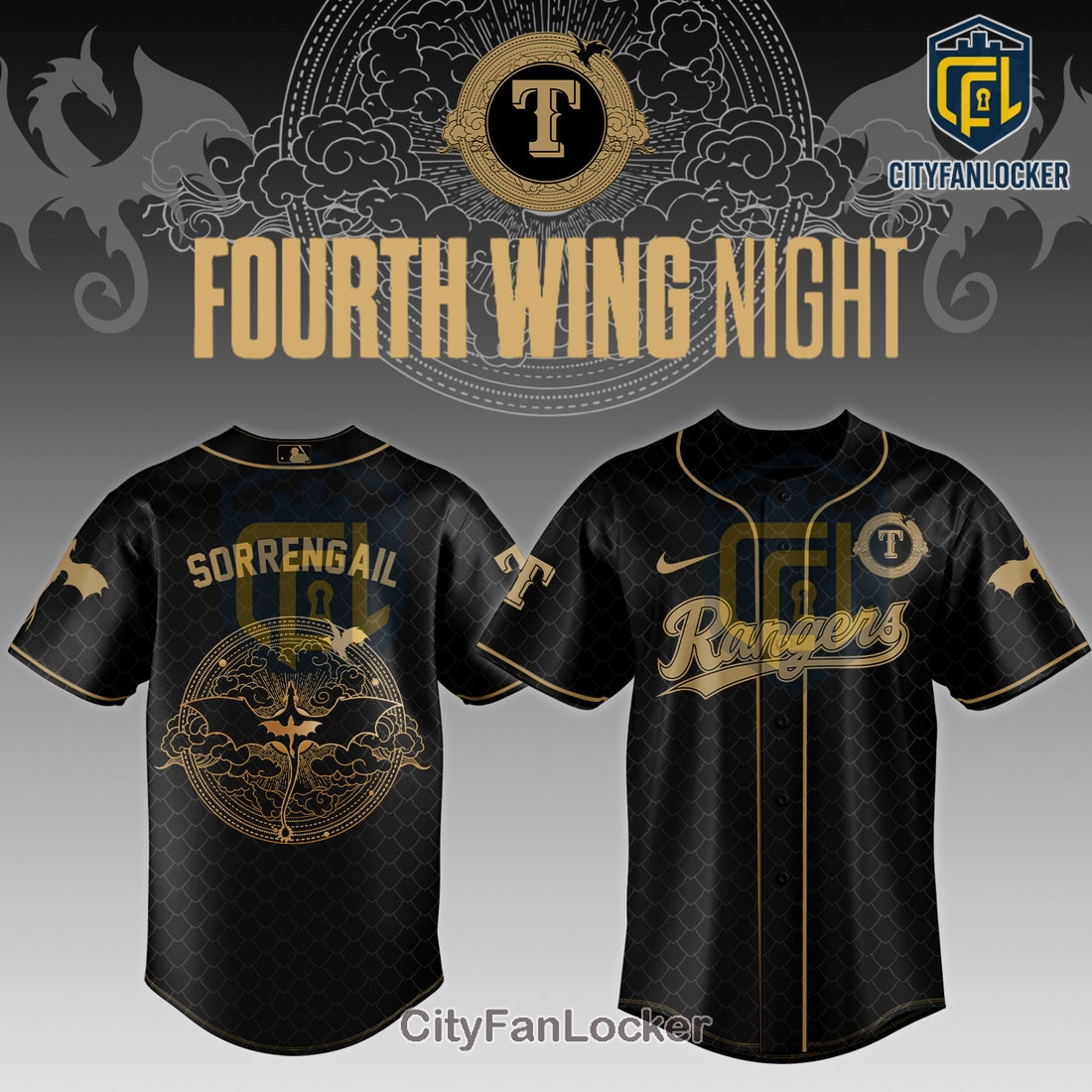 Texas Rangers Fourth Wing Night 2026 Baseball Jersey