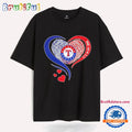 Texas Rangers it’s in my DNA heart T Shirt