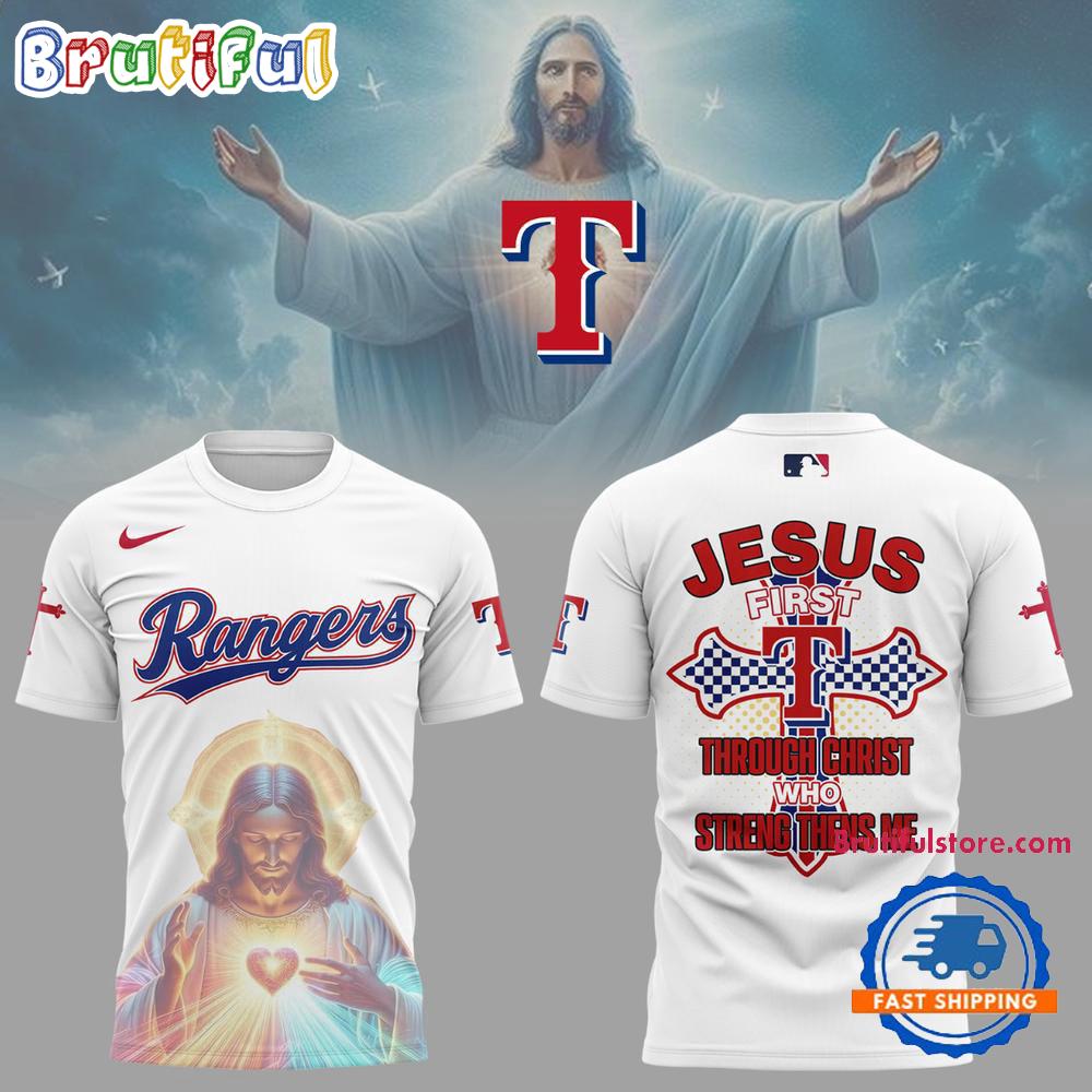 Texas Rangers Jesus First Limited Edition 3D Shirt