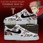 Texas Rangers Jujutsu Kaisen Anime Custom Name Air Force 1
