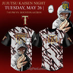Texas Rangers Jujutsu Kaisen Anime Manga Inspired Baseball Jersey