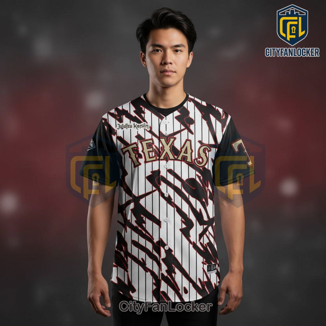 Texas Rangers Jujutsu Kaisen Night 2026 Anime Baseball Jersey