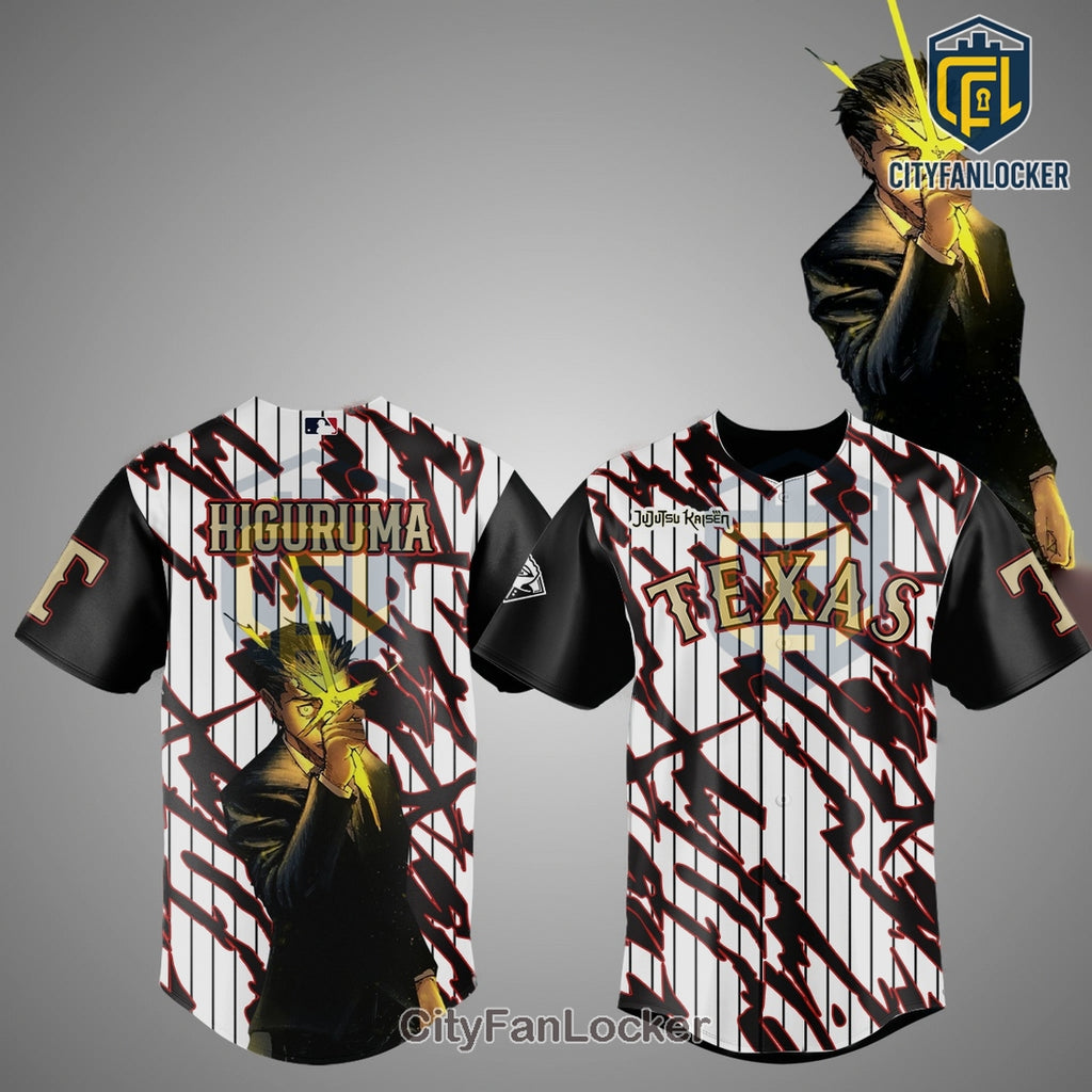 Texas Rangers Jujutsu Kaisen Night 2026 Anime Baseball Jersey