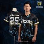 Texas Rangers Jujutsu Kaisen Night Sorcerer Baseball Jersey