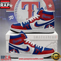 Texas Rangers MLB Unique Sports Air Jordan 1 High Top Shoes Running Sneakers