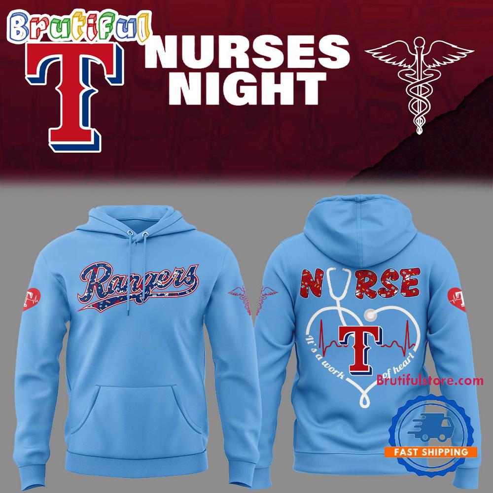Texas Rangers NURSES NIGHT 2025 3D Print Hoodie Shirt