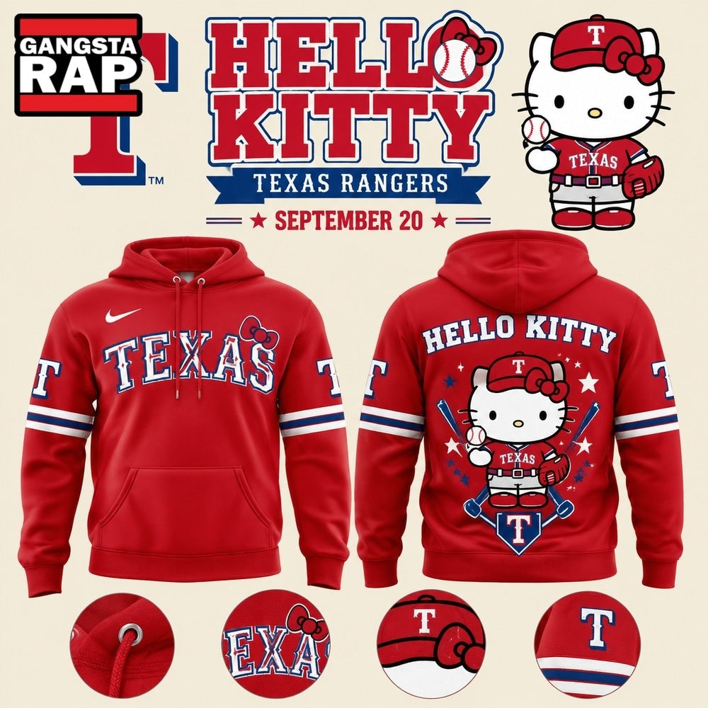 Texas Rangers x Hello Kitty 2026 Special New Hoodie