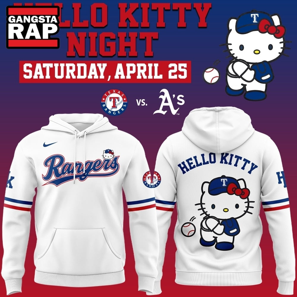 Texas Rangers x Hello Kitty Night 2026 Limited Edition Hoodie T-Shirt