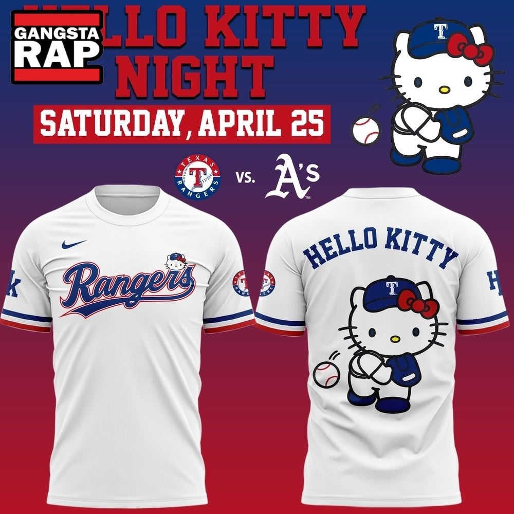 Texas Rangers x Hello Kitty Night 2026 Limited Edition Hoodie T-Shirt