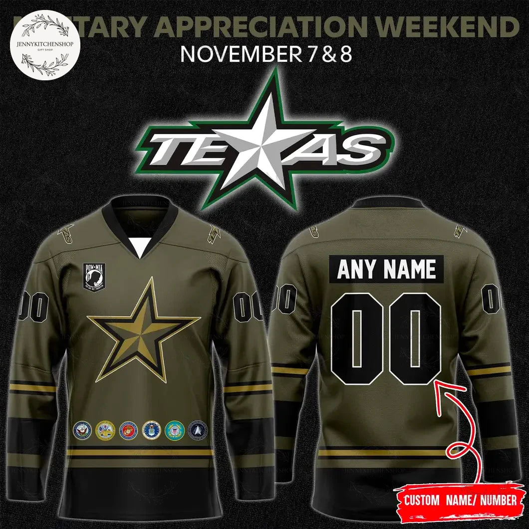 Texas Stars 2025-26 Military Appreciation Limited Hockey Jersey