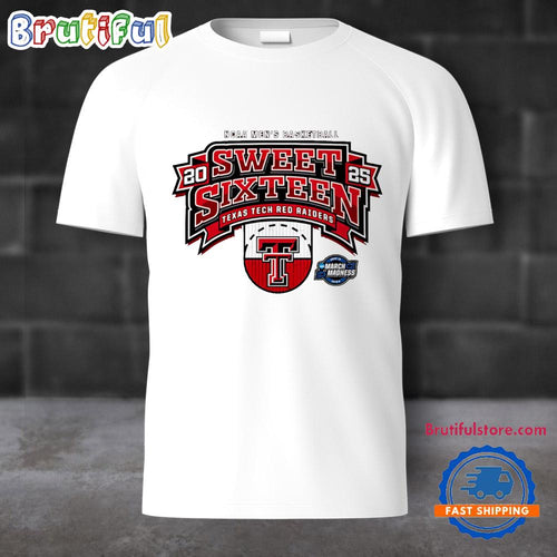 Texas Tech Basketball Sweet 16 Half Court 2025 T Shirt