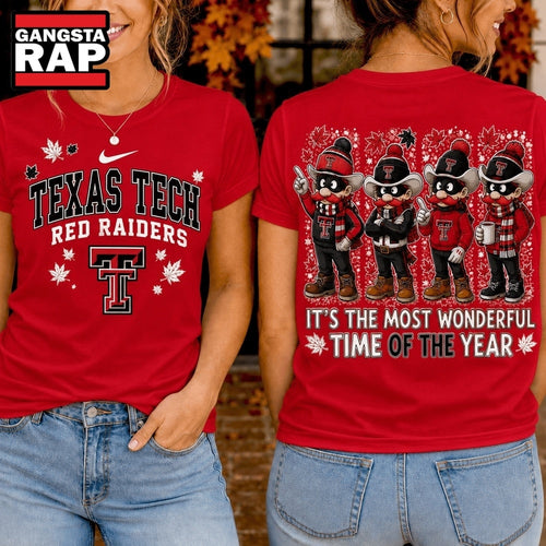 Texas Tech Red Raiders 2026 NCAA Autumn Festive Cheer T Shirt