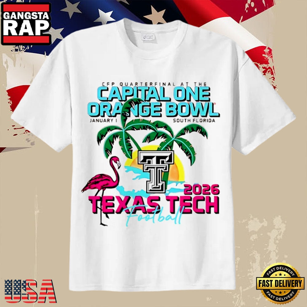 Texas Tech Red Raiders 2026 Orange Bowl Capital One T Shirt