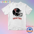 Texas Tech Red Raiders Dripping Football Helmet T Shirt