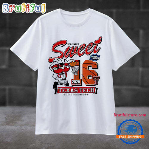 Texas Tech Red Raiders Men’s Basketball 2025 Sweet 16 Dunk on You T Shirt