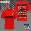 Texas Tech Red Raiders NCAA 2026 Orange Bowl Game Champions Mascot 3D Shirt