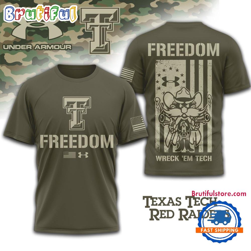 Texas Tech Red Raiders NCAA Freedom Under Armour Limited Edition 3D Shirt