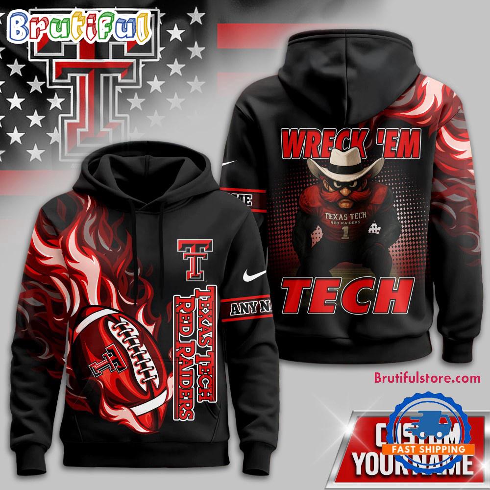 Texas Tech Red Raiders NCAA Victory Flame Personalized Hoodie Shirt