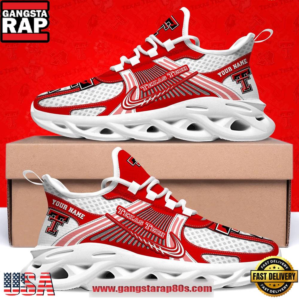 Texas Tech Red Raiders Personalized Clunky Sneaker Max Soul Shoes