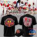 Texas Tech Red Raiders Softball BACK-TO-BACK BIG 12 CHAMPIONS 2026 Black T Shirt