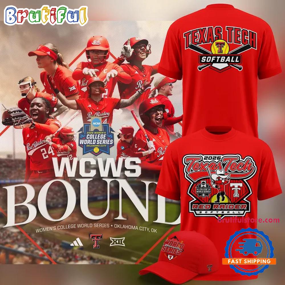 Texas Tech Red Raiders Softball Women’s College World Series 2026 Logo Team Design T Shirt