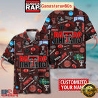 Texas Tech Red Raiders Solgan Wreck’ Em Tech True Fan Spirit Custom Name Aloha Hawaiian Shirt