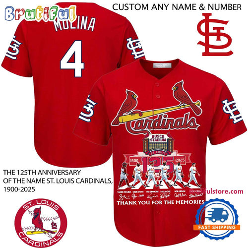The 125th Anniversary Of The Name St. Louis cardinals 1900-2025 Baseball Jersey