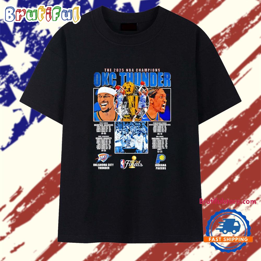 The 2025 NBA Finals Champions Shai Gilgeous-Alexander OKC Thunder T Shirt
