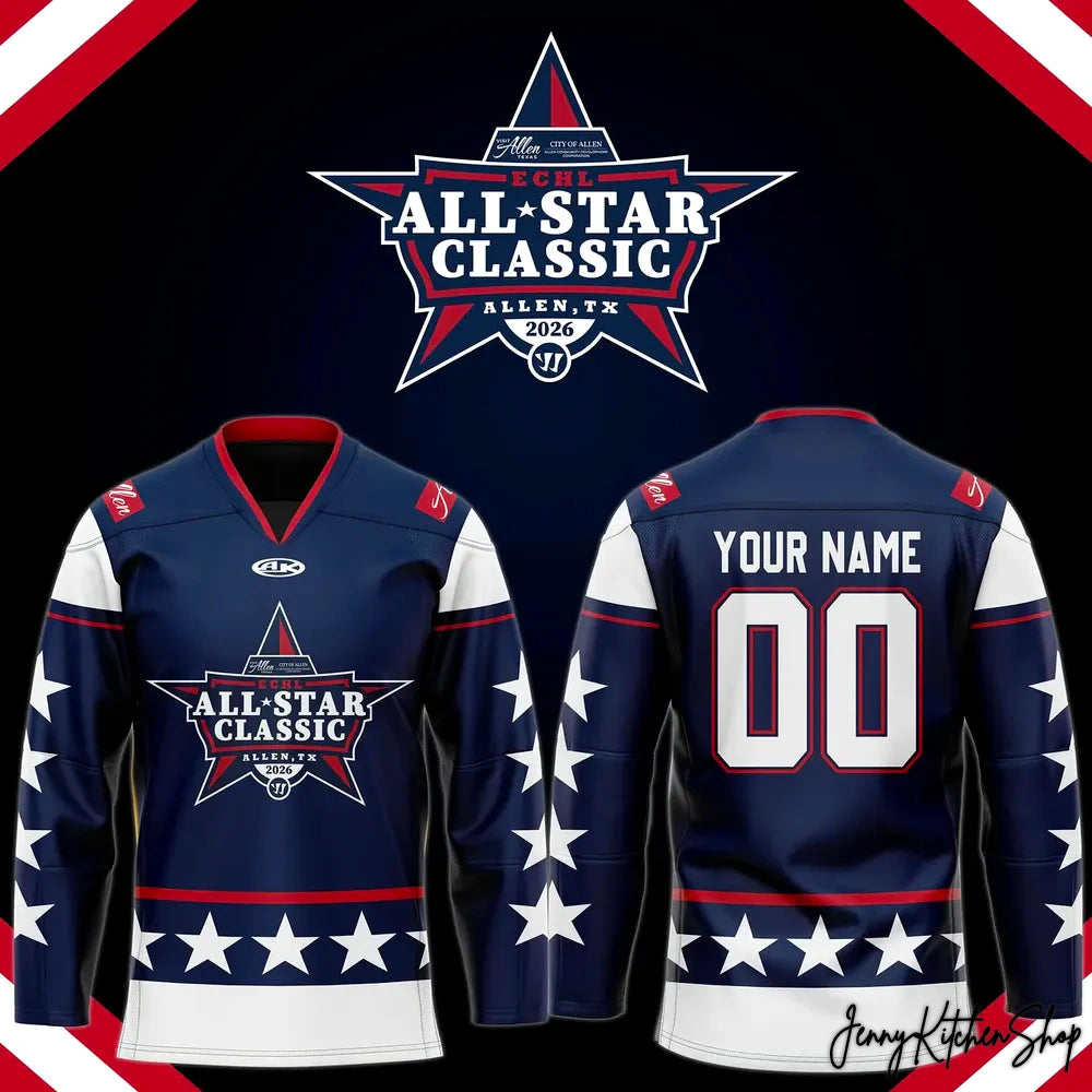 The 2026 ECHL All Star Classic Navy Hockey Jersey