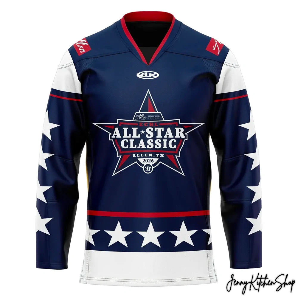 The 2026 ECHL All Star Classic Navy Hockey Jersey