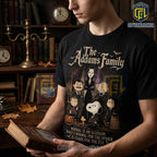 The Addams Family x Snoopy Haunted Home Black T-Shirt