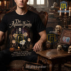 The Addams Family x Snoopy Haunted Home Black T-Shirt