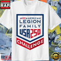 The American Legion Family USA 250 Challenge Patriotic Logo T-Shirt