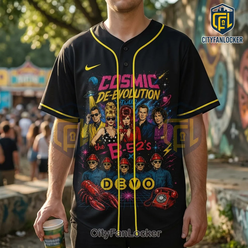 The B-52s x Devo Cosmic Tour 2026 Baseball Jersey