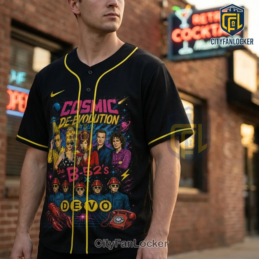 The B-52s x Devo Cosmic Tour 2026 Baseball Jersey