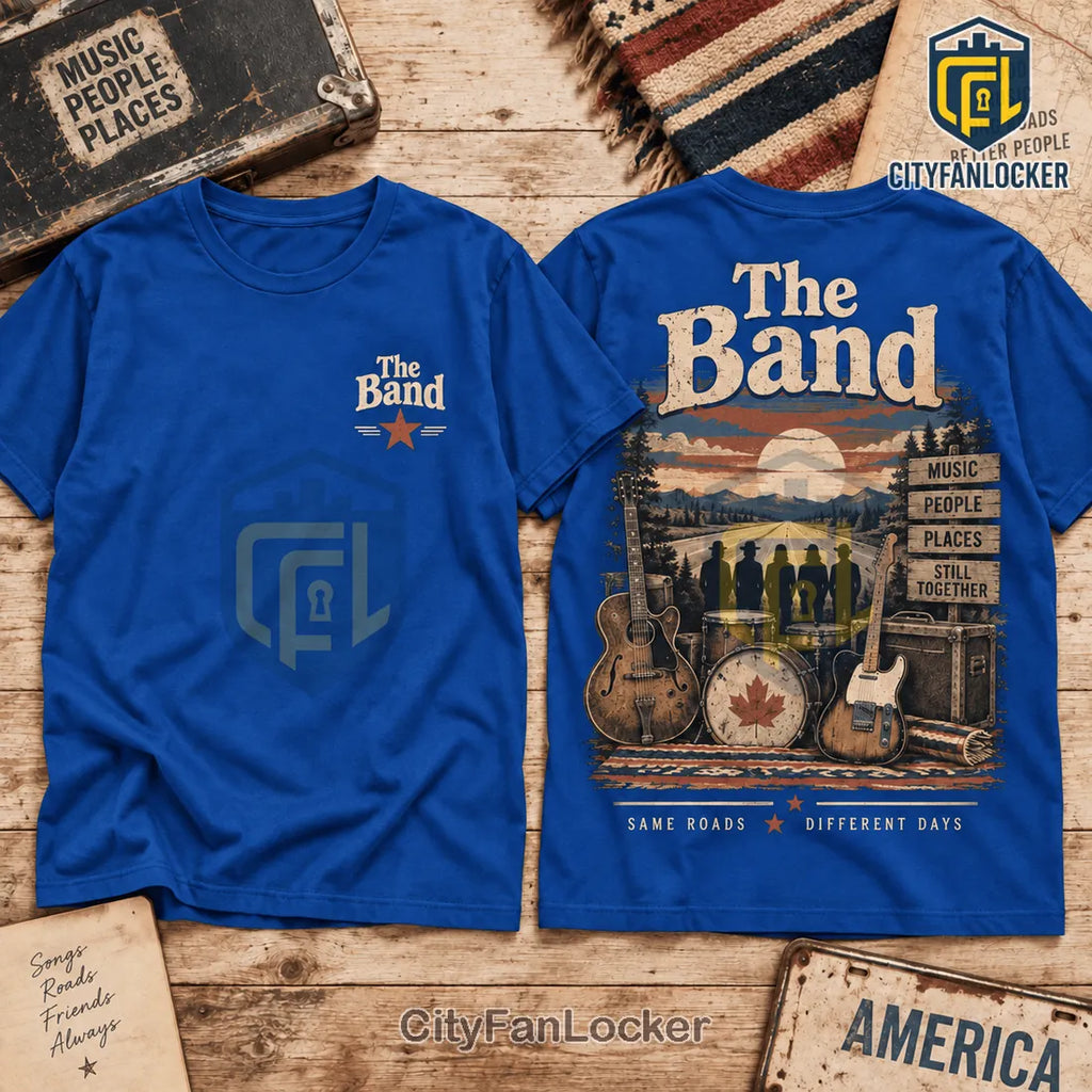 The Band Rock Music Roadside Black Shirt