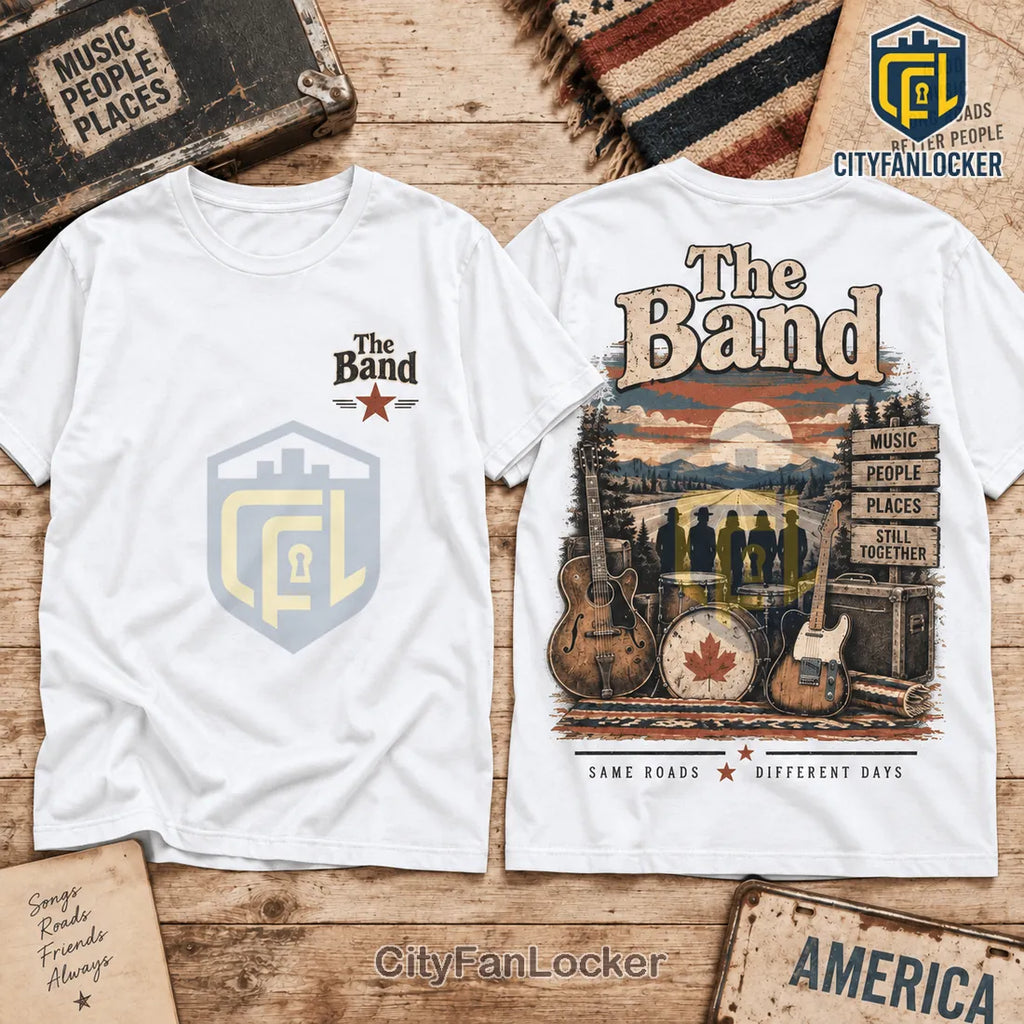 The Band Rock Music Roadside Black Shirt