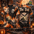 The Bat Moonlit Castle Halloween T-Shirt