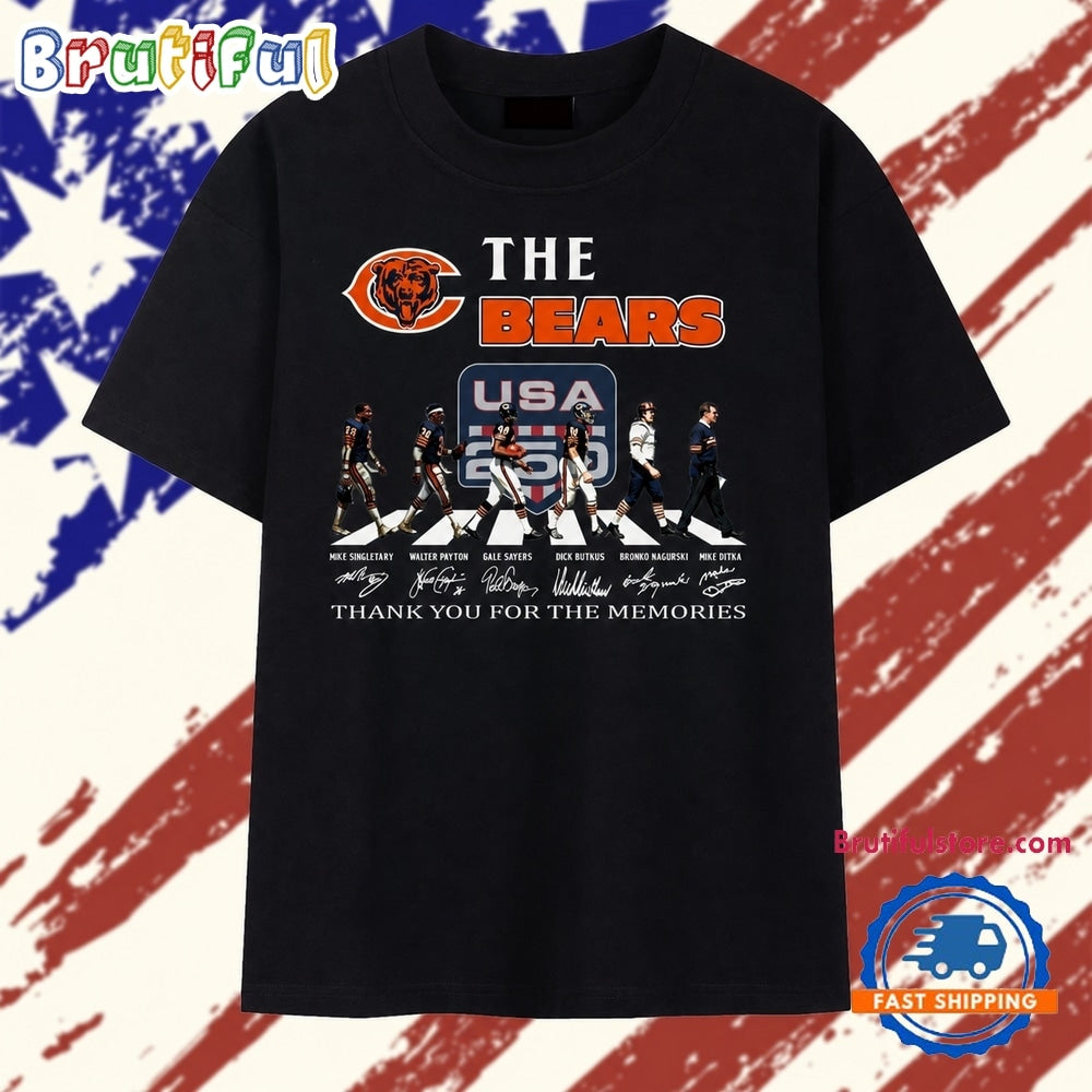 The Bears Chicago Legends Signatures Abbey Road Graphic T Shirt