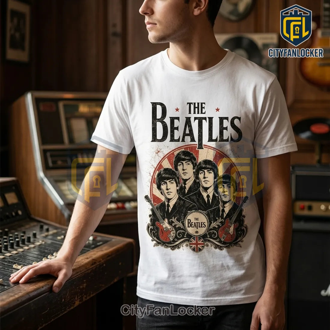 The Beatles Vintage Tribute Premium Tri Blend T-Shirt