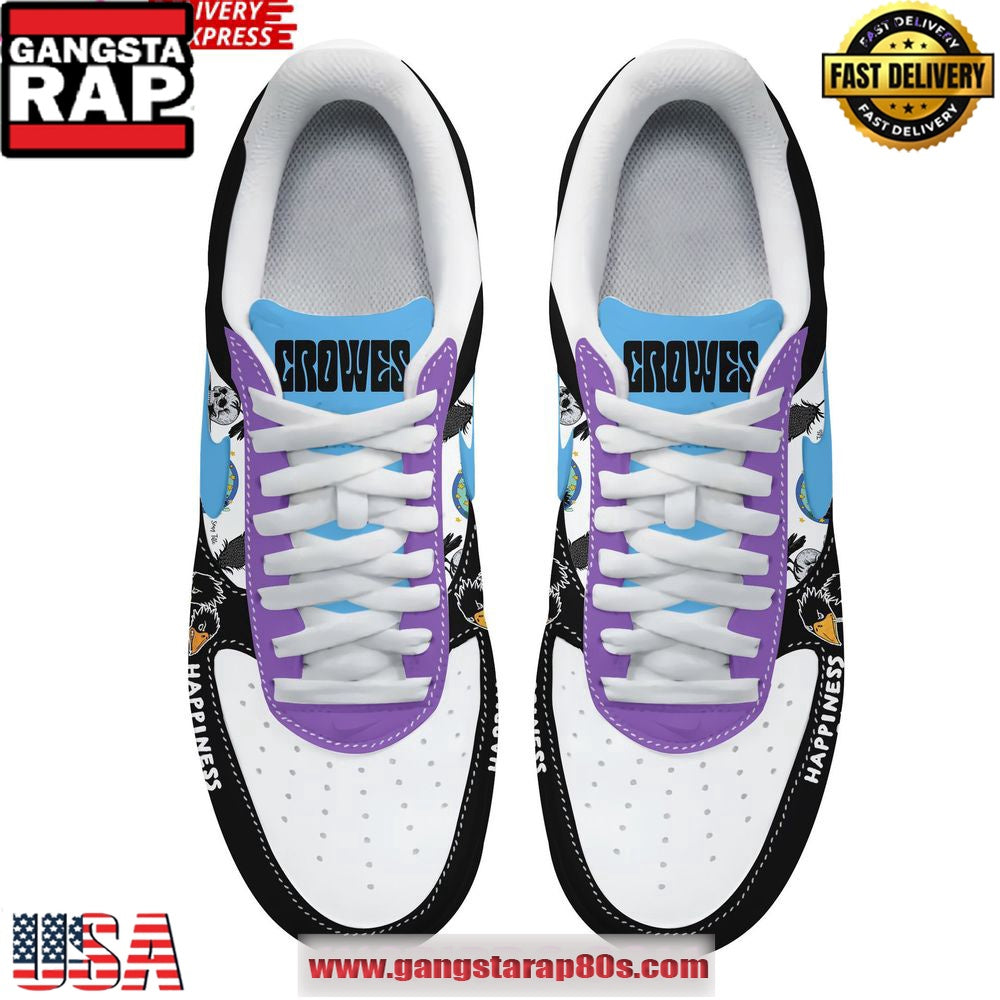 The Black Crowes Happiness Bastards Limited Edition Air Force 1 Running Sneakers Shoes