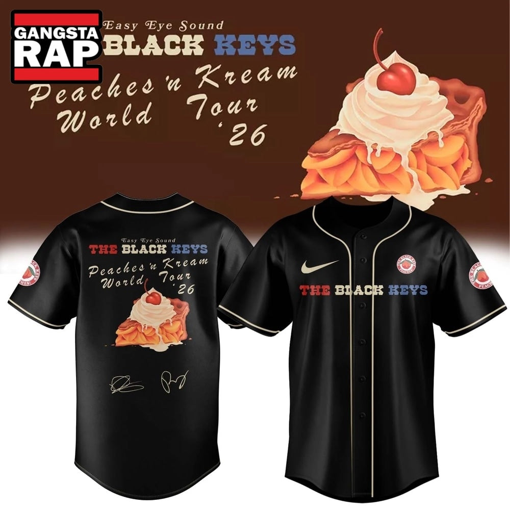 The Black Keys Peaches N Kream World Tour 2026 Signed Black Jersey